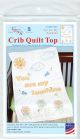 Jack Dempsey Stamped White Quilt Crib Top 40 inch X60 inch You Are My Sunshine