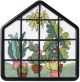 Bucilla Per My 1st Stitch Mini Counted Cross Stitch Kit 3 Inch Frame Greenhouse 14 Count