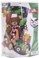 Bucilla Felt Stocking Applique Kit 18 Inch Long Teddy Bear