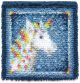 Caron Wonderart Latch Hook Kit 12 inch X12 inch Unicorn 1 Pack of 1 Kit