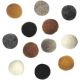 Dimensions Feltworks Ball AssortmentEarth Tone 12 Per Pkg