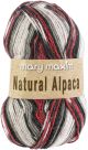 Mary Maxim Natural Alpaca Tweed Yarn Red Stripe 1 Pack of 1 Skein