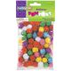 Glitter Pom Pons Variety Pack 80 Per Pkg Assorted