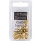 Creative Impressions Mini Metal Paper Fasteners 100 Per Pkg Hearts Gold