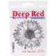 Deep Red Cling Stamp 3.2inchesX3.2inchesLarge Sunflower