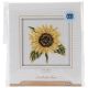 RTO Counted Cross Stitch Kit 4 Inch X4 Inch Sunflower 14 Count