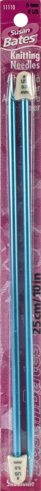 Silvalume Single Point Knitting Needles 10 Inch Size 8per5mm