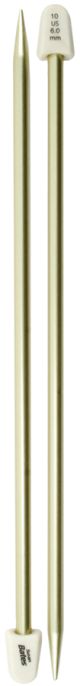Silvalume Single Point Knitting Needles 10inchesSize 10 6mm