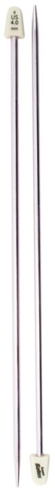 Silvalume Single Point Knitting Needles 14 inch Size 6 4mm