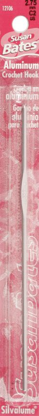 Silvalume Aluminum Crochet Hook 5.5 inch Size C2 2.75mm