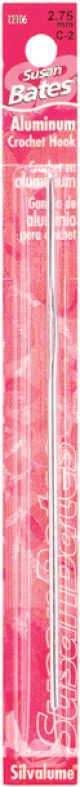 Silvalume Aluminum Crochet Hook 5.5 inch Size E4 3.5mm