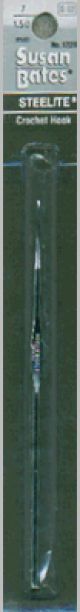 Susan Bates Steelite Crochet Hook 5 inch Size 7 1.5mm