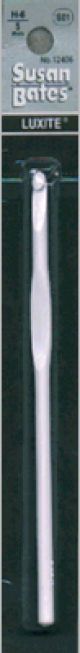 Susan Bates Luxite Plastic Crochet Hook Size H8 Per 5mm 5.5 Inch