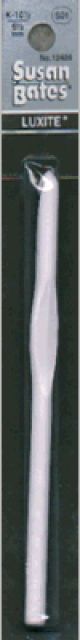 Susan Bates Luxite Plastic Crochet Hook Size K10.5 6.5mm 5.5 inch 