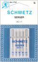 Schmetz Overlock Machine Needles DCX1 Sizes 11 Per 75 2 And 14 Per 90 3