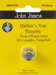 John James Nickel Plated Steel Crimp Top Thimble Medium Size 7