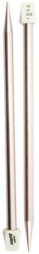 Silvalume Single Point Knitting Needles 10 inch Size 15 10mm