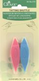 Clover Plastic Tatting Shuttles 2 Per Pkg Assorted Colors