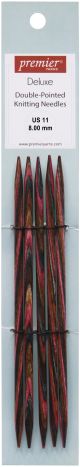 Premier Double Point Knitting Needles 6 inch Size 11 8mm