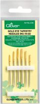 Clover Gold Eye Tapestry Needles Size 18 Per 22 6 Per Pkg
