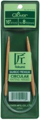 Takumi Bamboo Circular Knitting Needles 16inchesSize 8 5mm