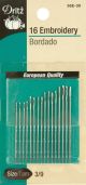 Dritz Embroidery Hand Needles 16 Per PkgSize 7 16 Per Pkg