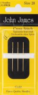 John James Gold Tapestry Hand NeedlesSize 28 3 Per Pkg