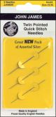 John James Twin Pointed Quick Stitch Tapestry Hand Needles Size 22 3 Per Pkg