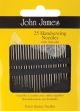 John James Hand Needle Set Assorted 25 Per Pkg