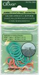 Clover Jumbo Stitch Ring Markers 20 Per Pkg