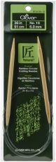 Takumi Bamboo Circular Knitting Needles 36 inch Size 10 6mm