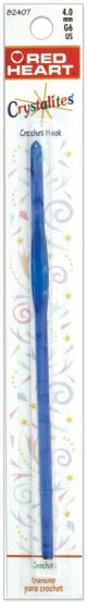 Red Heart Crystalites Acrylic Crochet Hook 5.5inchesSize G6 4mm