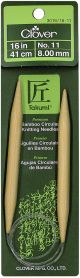 Takumi Bamboo Circular Knitting Needles 16 Inch Size 11 Per 8mm