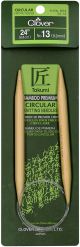 Takumi Bamboo Circular Knitting Needles 24 inch Size 13 9mm