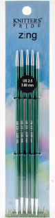 Knitters PrideZing Double Pointed Needles 6inchesSize 2.5 3mm