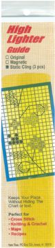 Yarn Tree Static Cling High Lighter Guides 6 Inch X1 Inch 3 Per Pkg Yellow 1 pack of 3 Skeins