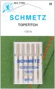 Schmetz Topstitch Machine Needles Size 14 90 5 Per Pkg