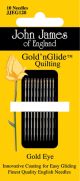 John James Gold N Glide Quilting NeedlesSize 9 10 Per Pkg