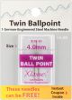 Klasse Twin Ball Point Machine Needle Size 4.0mm Per 80 1 Per Pkg
