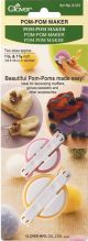 Clover Pom Pom Makers Small 1.375 inch and 1.625 inch 2 Per Pkg