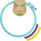 Anchor Sparkle Plastic Embroidery Hoop Assorted Colors 6 inch Diameter Blue Purple Or Yellow