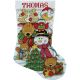 Design Works Counted Cross Stitch Stocking Kit 17 Inch Long Making New Friends 14 Count