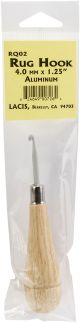 Lacis Punch Needle Rug Hook W Wood HandleAluminum 4mmX1.25inches