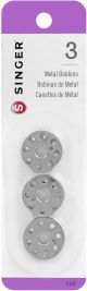Singer Metal Bobbins 3 Per Pkg