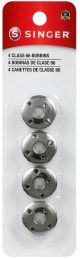 Singer Metal Class 66 Bobbins 4 Per Pkg