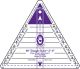 Marti Michell 60 Degree Triangle Ruler 2 Inch To 6 Inch