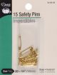 Dritz Safety PinsBrass Size 00 15 Per Pkg