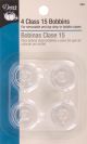 Dritz Class 15 Bobbins 4 Per Pkg Plastic