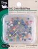 Dritz Color Ball Pins 1 1 4 inch 100 Per Pkg Size 20