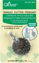 Clover Thread Cutter Pendant Antique Silver